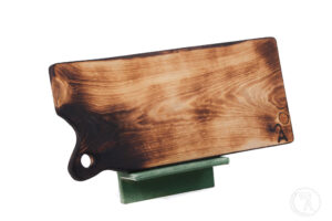 Burnt Pine Charcuterie Board with handle