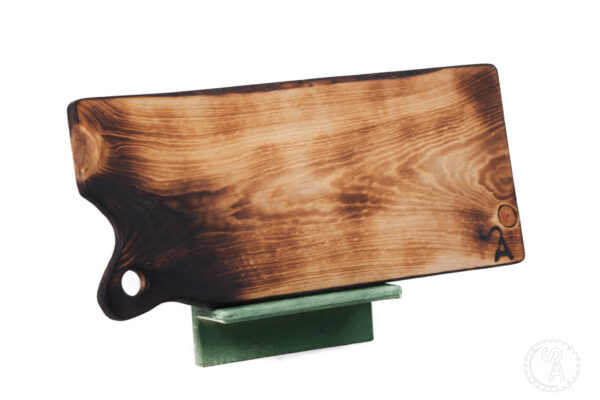 Burnt Pine Charcuterie Board with handle