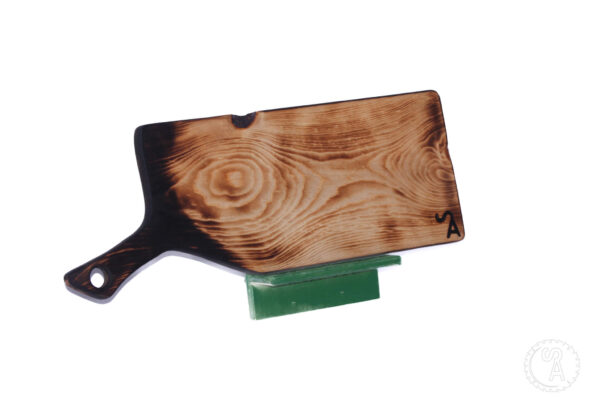 Burnt Pine Charcuterie Board with handle
