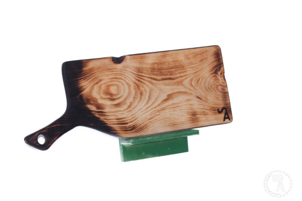 Burnt Pine Charcuterie Board with handle