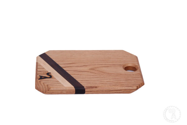 Oak cutting Board with accents of Maple & Walnut