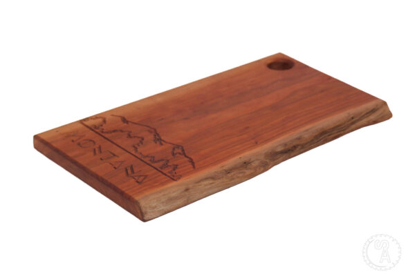 Handmade Wood Cutting Board with "Montana" engraved on it