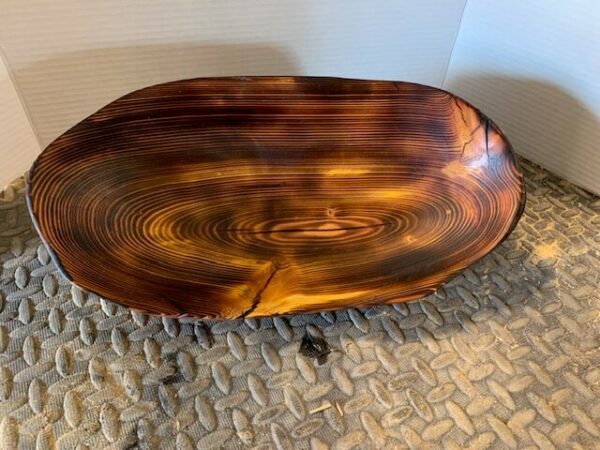Hand-carved Burnt Fir Bowl - Image 3