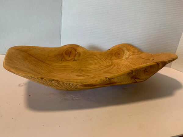 Hand-carved Natural Fir Bowl